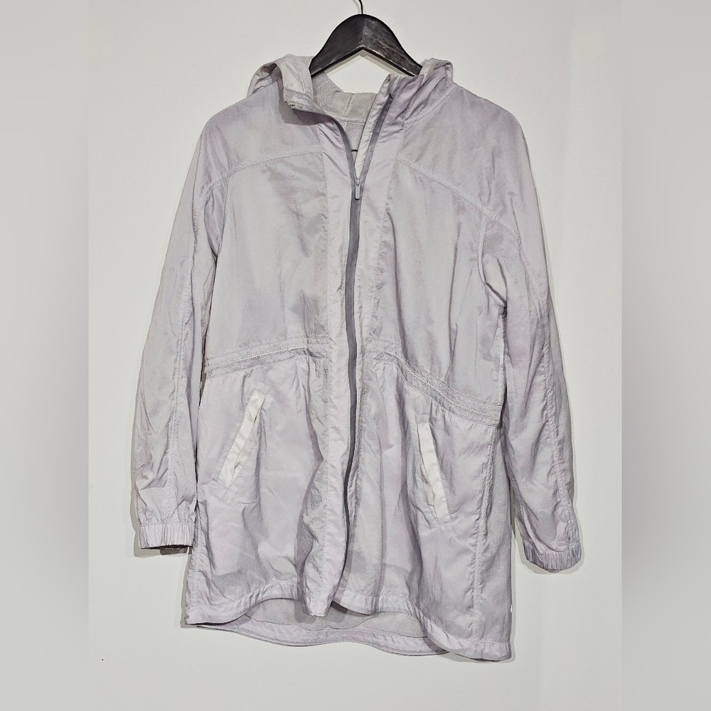 Lululemon In The Clear Jacket Silver Lilac Size 8 - Picture 4 of 8
